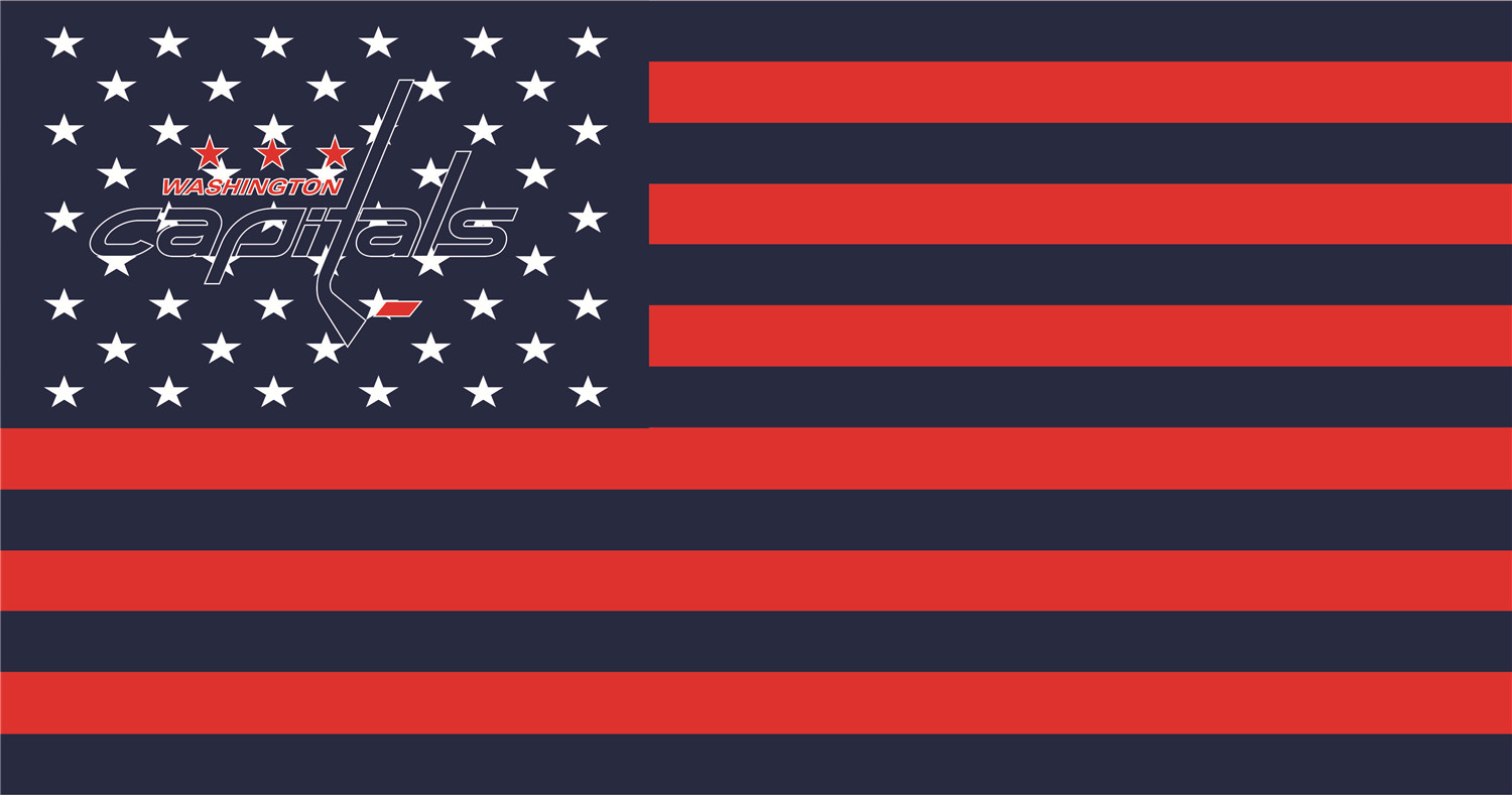 Washington Capitals Flags fabric transfer